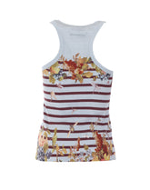 TANK TOP CON STAMPA MARINIERE GRAPE