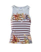 TANK TOP CON STAMPA MARINIERE GRAPE
