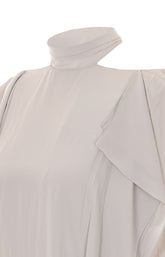 TOP ARRICCIATO IN CHARMEUSE