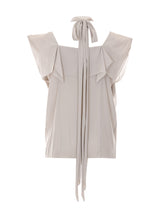 TOP ARRICCIATO IN CHARMEUSE