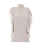 TOP ARRICCIATO IN CHARMEUSE