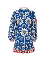 LUNA BLUE LONG SLEEVES MINI DRESS