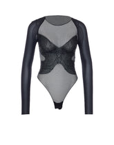 JERSEY AND TULLE BODYSUITS WITH CRYSTALS