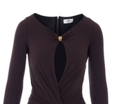 RED CARPET DRESS WITH JEWEL DETAIL