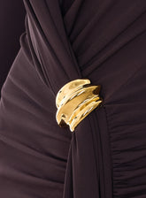 RED CARPET DRESS WITH JEWEL DETAIL