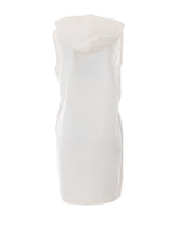 SHORT DRESS WITH PLEATED INSERT AND LACE