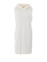 SHORT DRESS WITH PLEATED INSERT AND LACE