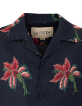 CAMICIA BOWLING CON STAMPA PAPIER FLORAL