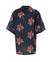 CAMICIA BOWLING CON STAMPA PAPIER FLORAL