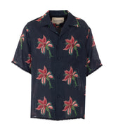 CAMICIA BOWLING CON STAMPA PAPIER FLORAL