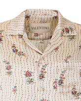 PAPIER FLORAL PRINT BOWLING SHIRT