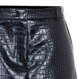 GLEBA ALLIGATOR EFFECT PAINT MINI SKIRT