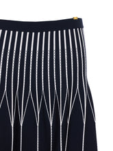 TWO-TONE KNIT SKIRT