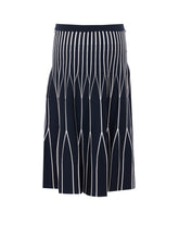 TWO-TONE KNIT SKIRT