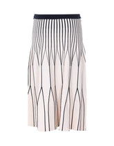 TWO-TONE KNIT SKIRT