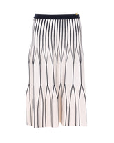 TWO-TONE KNIT SKIRT