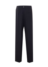PANTALONI FLUIDI CON BANDE A CONTRASTO