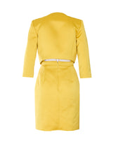 DUCHESSE AND TULLE DRESS WITH JACKET