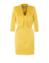 DUCHESSE AND TULLE DRESS WITH JACKET