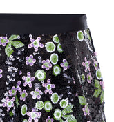JAPANESE GONNA MINI A TULIPANO CON DECORAZIONI DI PAILLETTES