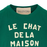 T-SHIRT CON STAMPA LE CHAT DE LA MAISON