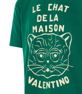 T-SHIRT CON STAMPA LE CHAT DE LA MAISON