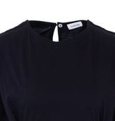 BELTED TSHIRT IN COTTON AND SILK