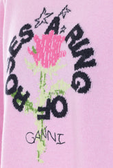 MAGLIA CON LOGO E STAMPA RING OF A ROSES