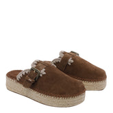 JUTE CLOG PLAIN IN SUEDE