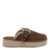 JUTE CLOG PLAIN IN SUEDE