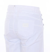 FLARE JEANS WITH LOGO BUTTONS