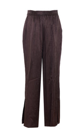 SATIN PANTS WITH SPLITS