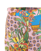 PANTALONE IN RASO CON STAMPA
