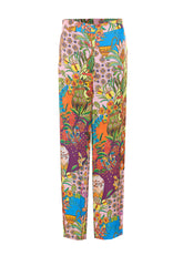 PANTALONE IN RASO CON STAMPA