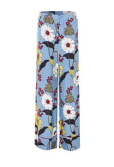 PANTALONE PALAZZO CON STAMPA MELODIA