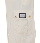 PANTALONE IN POPELINE CON LOGO