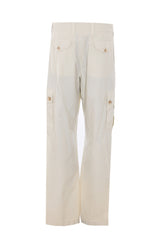 PANTALONE IN POPELINE CON LOGO