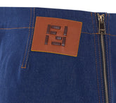 FF MOTIF DENIM SKIRT
