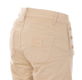 FLARE TROUSERS WITH LOGO BUTTONS