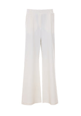 PALAZZO PANTS WITH PINCHES AND LOGO