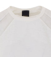 TOP SMANICATO MOLLY CON DETTAGLI IN PIZZO