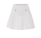 POINTELLE KNIT MINI SKIRT
