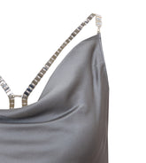 SILK TOP WITH JEWEL DETAIL