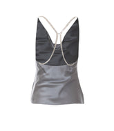 SILK TOP WITH JEWEL DETAIL
