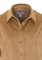 FAUX SUEDE SHIRT