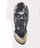 MASK CROSSES PRINT T-SHIRT