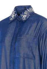 SHIRT WITH REMOVABLE COLLAR