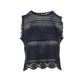TOP IN MAGLIA CON STRASS