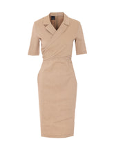 ALLYSON FITTED MIDI DRESS WITH BOW