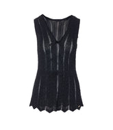 DOUBLE-USE VEST IN KNIT